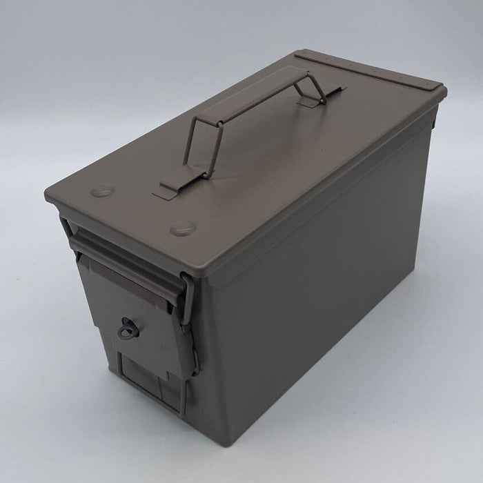 50 Cal Ammo Box New Lockable Military Spec Metal UK Made!